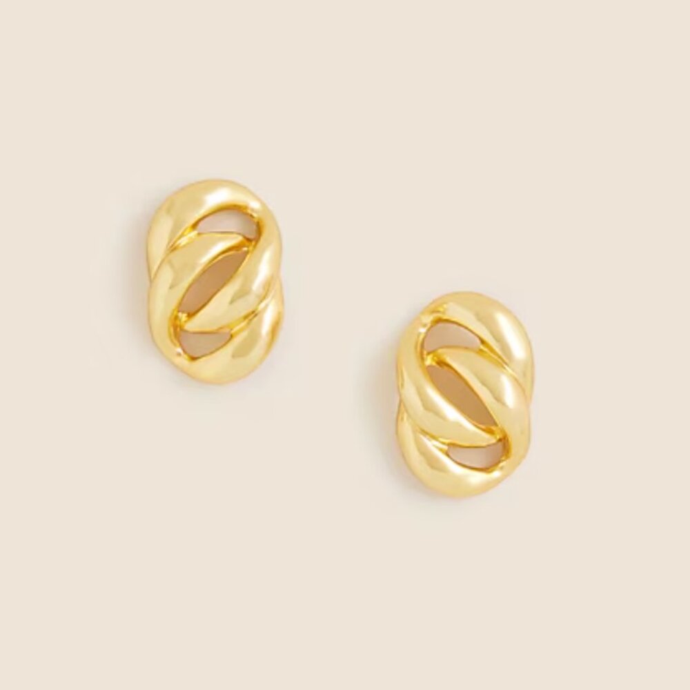 NWT J.crew Sculptural link earrings